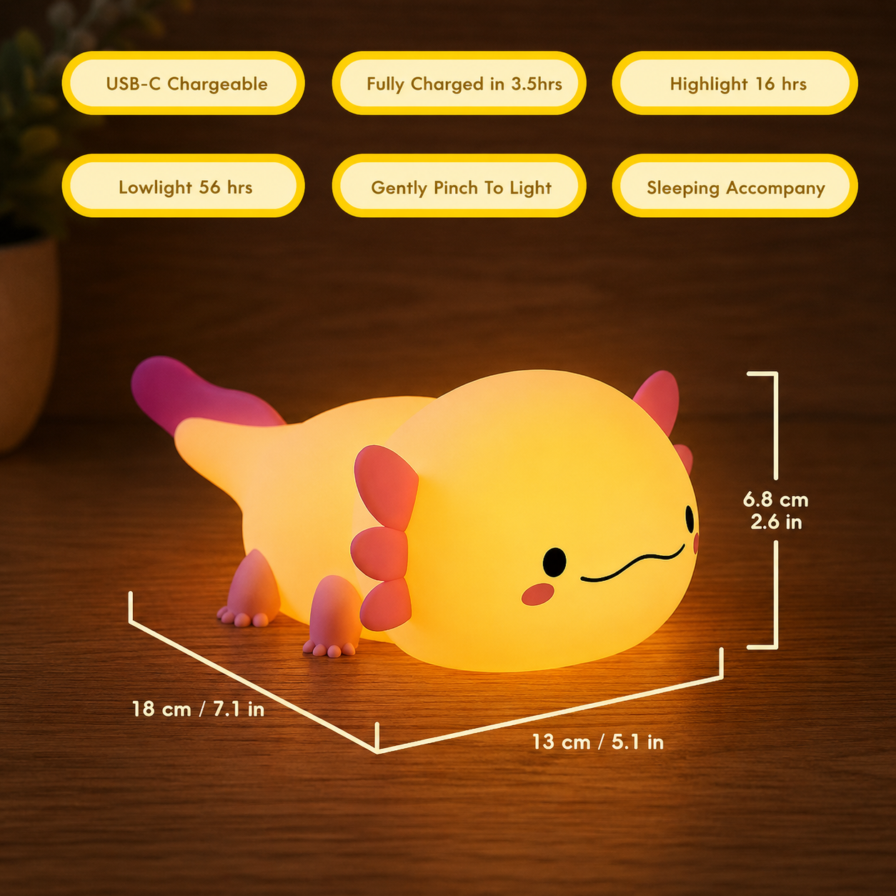Axolotl Night Light