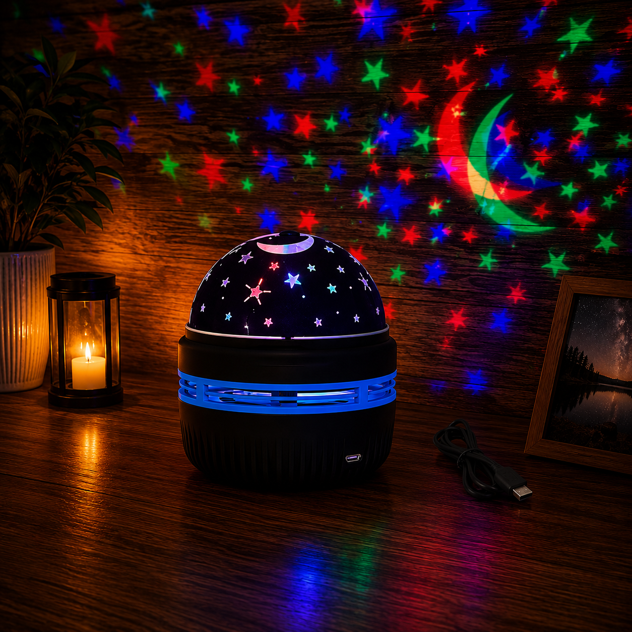 Star Moon Projector