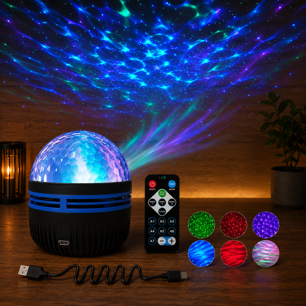 Star Moon Projector