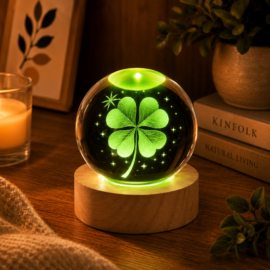 Clover Crystal Lamp