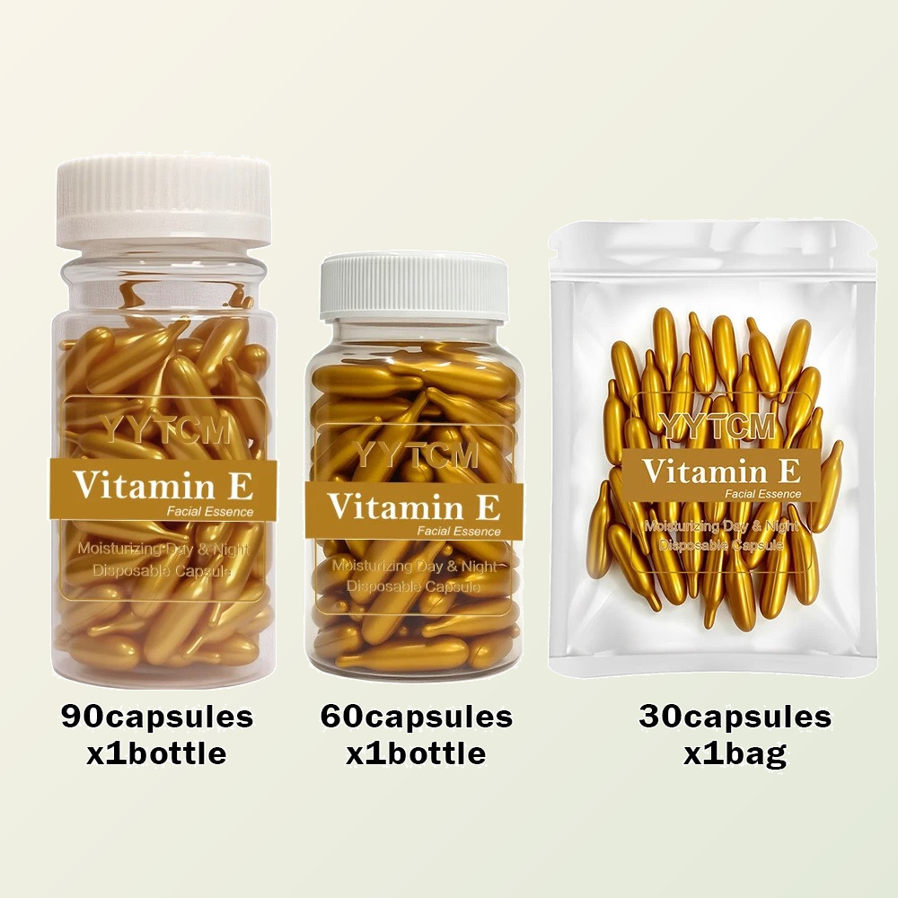 Descriptive Gold pack comparison: 90 capsules x1 bottle, 60 capsules x1 bottle, 30 capsules x1 bag.