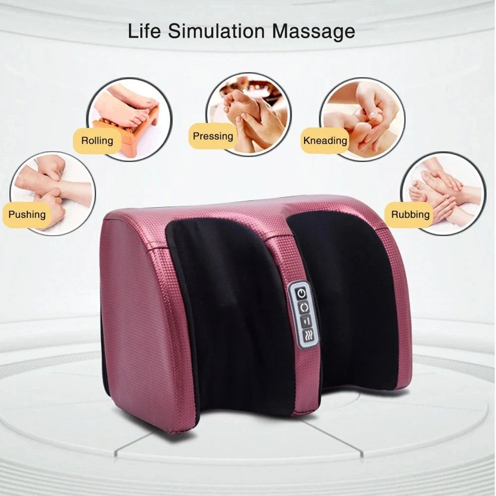 Original supplier massage-action illustration for the Red foot massager with all source labels